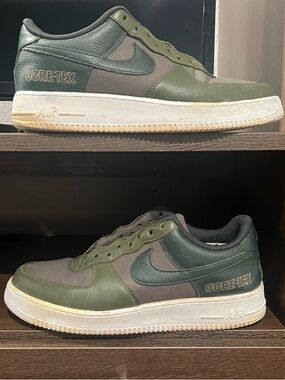 Nike GORE-TEX Men's Olive and Dark Green Air Force Style Sneaker